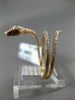 ESTATE .43CT DIAMOND & AAA RUBY 18KT ROSE GOLD 3D HANDCRAFTED ETOILE SNAKE RING