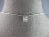 .23CT DIAMOND 14KT WHITE GOLD 3D BAGUETTE CLUSTER RECTANGULAR FLOATING PENDANT