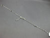 .11CT DIAMOND 14KT WHITE GOLD 3D MULTI LEAF BY THE YARD CHANDELIER FUN BRACELET