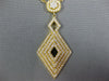 ESTATE LARGE .69CT DIAMOND 18KT YELLOW GOLD MULTI ROW SQUARE INFINITY NECKLACE