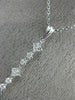 ESTATE LONG .56CT DIAMOND 18K WHITE GOLD CLASSIC JOURNEY INVISIBLE PENDANT 19808