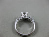 ANTIQUE .45CT DIAMOND 14KT WHITE GOLD FILIGREE FISHTAIL ENGAGEMENT RING #9103