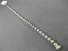 ESTATE .68CT ROUND DIAMOND 14KT WHITE GOLD FILIGREE ROUND TENNIS BRACELET #21156