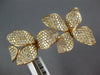 EXTRA LARGE 4.31CT WHITE & FANCY YELLOW DIAMOND 18K ROSE GOLD DOUBLE FINGER RING
