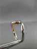 ESTATE .29CT DIAMOND 14KT WHITE & ROSE GOLD ETOILE INFINITY TWO STONE LOVE RING