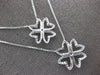 1.59CT DIAMOND 14KT WHITE GOLD 3D MULTI HEART DOUBLE FLOWER BY THE YARD NECKLACE