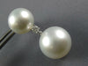 .25CT DIAMOND & AAA SOUTH SEA & TAHITIAN PEARL 18KT WHITE GOLD HANGING EARRINGS