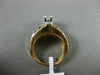 ESTATE LARGE 1.40CT ROUND PRINCESS BAGUETTE CUT DIAMOND 14K GOLD ENGAGEMENT RING