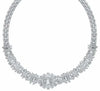 EXTRA LARGE 26.42CT DIAMOND 18KT WHITE GOLD MULTI SHAPE ETERNITY TENNIS NECKLACE
