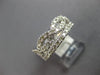 1.02CT DIAMOND 14KT WHITE GOLD 3D CLASSIC CRISS CROSS INFINITY ANNIVERSARY RING