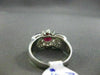 ANTIQUE 1.96CT DIAMOND & AAA RUBY PLATINUM FLOWER DESIGN ENGAGEMENT RING AMAZING