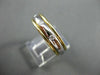 ESTATE .38CT DIAMOND 14KT TWO TONE GOLD ETOILE FLOATING ETERNITY RING 5mm #21324