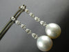 1.45CT DIAMOND & AAA SOUTH SEA PEARL 18KT WHITE GOLD 3D JOURNEY HANGING EARRINGS