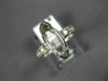 LARGE .24CT DIAMOND 14KT WHITE GOLD 3D MARQUISE SEMI MOUNT ENGAGEMENT RING #4908