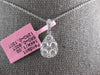 LARGE 1.02CT DIAMOND 14KT WHITE 3D GOLD INVISIBLE PEAR SHAPE TEAR DROP PENDANT