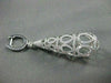 ANTIQUE 3.03C DIAMOND 18KT WHITE GOLD LONG FILIGREE DOME HANGING EARRINGS E00900