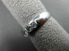 ESTATE .65CT DIAMOND 14KT WHITE GOLD GRADUATING BEZEL ENGAGEMENT RING 5mm #3757