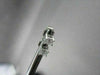 ESTATE .24CT PRINCES CUT 14KT WHITE GOLD STUD EARRINGS 4x4mm CLASSIC #1791