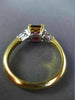 ESTATE 1.74CT DIAMOND & RUBALITE 18KT TWO TONE GOLD 3D FILIGREE ENGAGEMENT RING