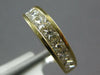 WIDE 1.65CT DIAMOND 14KT YELLOW GOLD CLASSIC PRINCESS CHANNEL ANNIVERSARY RING