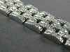 ESTATE WIDE 5.50CT DIAMOND 14KT WHITE GOLD 3D CLASSIC LINK TENNIS BRACELET #1483