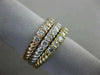 ESTATE LARGE 1.95CT DIAMOND 14KT WHITE YELLOW & ROSE GOLD 3D SEMI ETERNITY RING