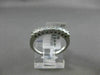ESTATE .50CT PRINCESS DIAMOND 14K WHITE GOLD 3D 9 STONE WEDDING ANNIVERSARY RING