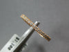 ESTATE .24CT DIAMOND 14KT ROSE GOLD CLASSIC 1.5MM SEMI ETERNITY ANNIVERSARY RING