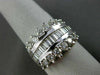 ESTATE WIDE 1.16CT DIAMOND 14KT WHITE GOLD CLASSIC LOVE ANNIVERSARY RING #11405