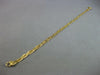 ESTATE 14KT YELLOW GOLD 3D CLASSIC MULTI ROW WOVEN FUN HERRINGBONE BRACELET