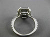 ESTATE .80CT DIAMOND 14KT WHITE GOLD 3D SQUARE SEMI MOUNT ENGAGEMENT RING #25529
