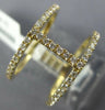 ESTATE WIDE .42CT DIAMOND 18KT YELLOW GOLD 3D ROUND DOUBLE BAR RING