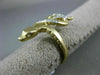 ESTATE .10CT ROUND DIAMOND 14KT YELLOW GOLD 3D CLASSIC ETOILE SNAKE FUN RING