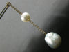 EXTRA LARGE 1.7CT DIAMOND & AAA SOUTH SEA PEARL 18K YELLOW GOLD HANGING EARRINGS