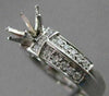 ESTATE .49CTW DIAMOND 14KT WHITE GOLD RING SEMI MOUNT ENGAGEMENT SETTING #20933