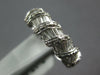 ESTATE 2.13CT DIAMOND 18KT WHITE GOLD ROUND & BAGUETTE ETERNITY ANNIVERSARY RING