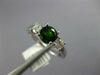 1.30CT DIAMOND & AAA RUSSALITE 14KT WHITE GOLD 3D ROUND 3 STONE ENGAGEMENT RING