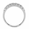 .54CT DIAMOND 18KT WHITE GOLD 3D 9 STONE SEMI ETERNITY WEDDING ANNIVERSARY RING