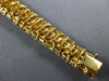 WIDE 25.2CT MULTI COLOR DIAMOND 18KT YELLOW GOLD GRADUATING LOVE TENNIS BRACELET