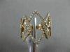 ESTATE MASSIVE .95CT DIAMOND 18KT ROSE GOLD 3D DIAMOND SHAPE SEMI ETERNITY RING