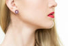 ESTATE 4.90CT AAA RUBY 14K WHITE GOLD MARQUISE MULTI LEAF FLORAL EARRING JACKETS