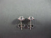 ESTATE .50CT DIAMOND 14KT WHITE GOLD BEZEL STUD EARRINGS 8mm BEAUTIFUL!! #96405