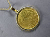 LARGE 22&14KT YELLOW GOLD 3D 1910 LIBERTE EGALITE FRATERNITE COIN PENDANT #27817