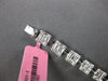 3.90CT DIAMOND 18KT WHITE GOLD 3D ROUND & BAGUETTE MULTI SQUARE TENNIS BRACELET