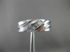 ESTATE WIDE 0.17CT DIAMOND 14KT WHITE GOLD BAGUETTE DIAGONAL MENS RING #21678