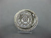ESTATE LARGE .74CT DIAMOND 14KT WHITE GOLD 3D CLASSIC MULTI CIRCULAR FUN RING