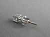 ESTATE .40CT DIAMOND 14KT WHITE GOLD 3D CLASSIC SOLITAIRE STUD EARRINGS #17279