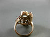 ANTIQUE LARGE 1.2CT OLD MINE DIAMOND & AAA RUBY 14K WHITE & ROSE GOLD RING 22916