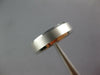 ESTATE 14KT WHITE GOLD MATTE & SHINY COMFORT FIT WEDDING ANNIVERSARY RING #27064