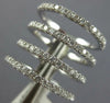 ESTATE LARGE 1.02CT DIAMOND 18KT WHITE GOLD 3D MULTI ROW DETACHED BAR FUN RING